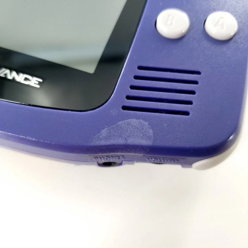 Nintendo Game Boy Advance Handheld System Indigo Purple w/ 2 Games Tested